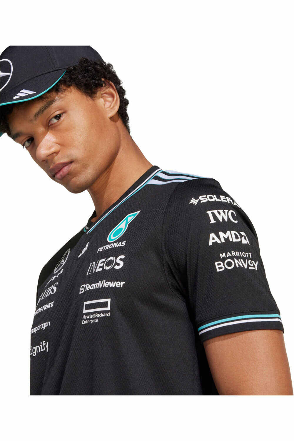 adidas camiseta manga corta hombre MERCEDES F1 TEAM DRIVER 03