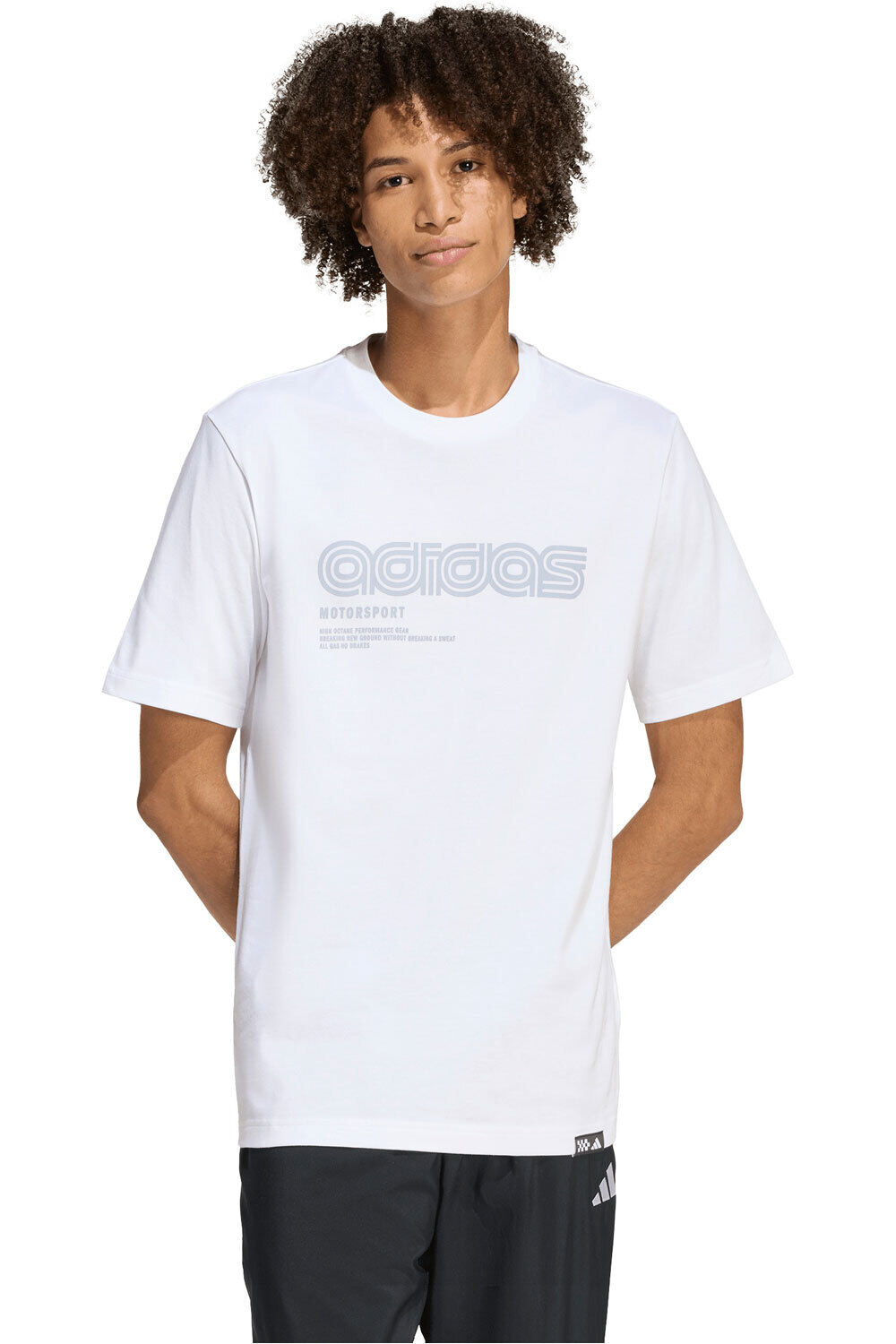 adidas camiseta manga corta hombre MOTORSPORT LINEAR GRAPHIC vista frontal