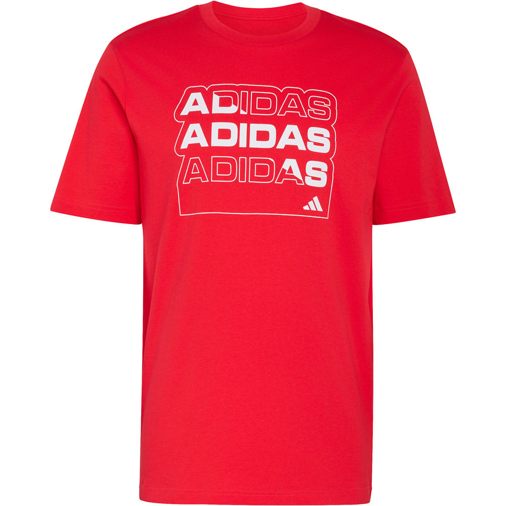 adidas camiseta manga corta hombre MULTI LINEAR LOGO GRAPHIC 04