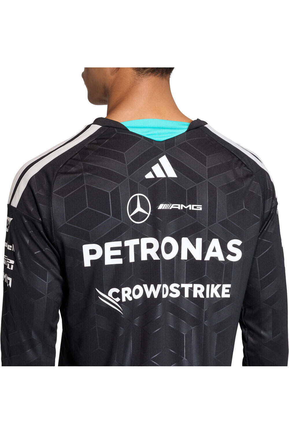 adidas camiseta manga corta hombre PILOTO MERCEDES-AMG PETRONAS F1 DNA vista detalle