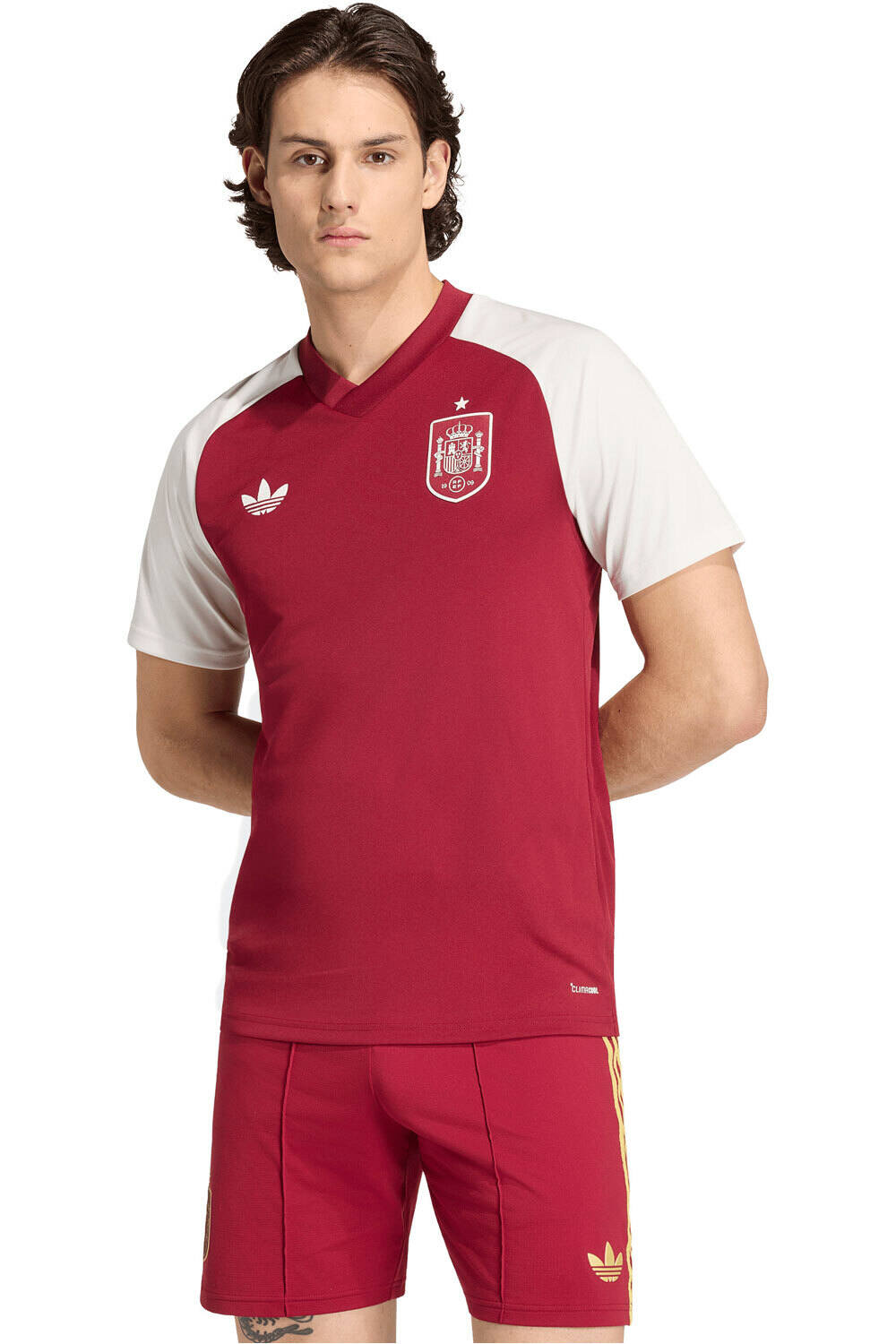 adidas camiseta manga corta hombre RFEF A PRESHI vista frontal