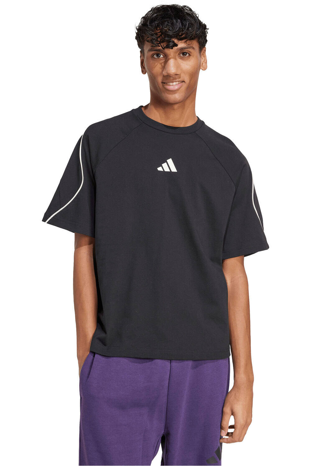 adidas camiseta manga corta hombre STADIUM vista frontal