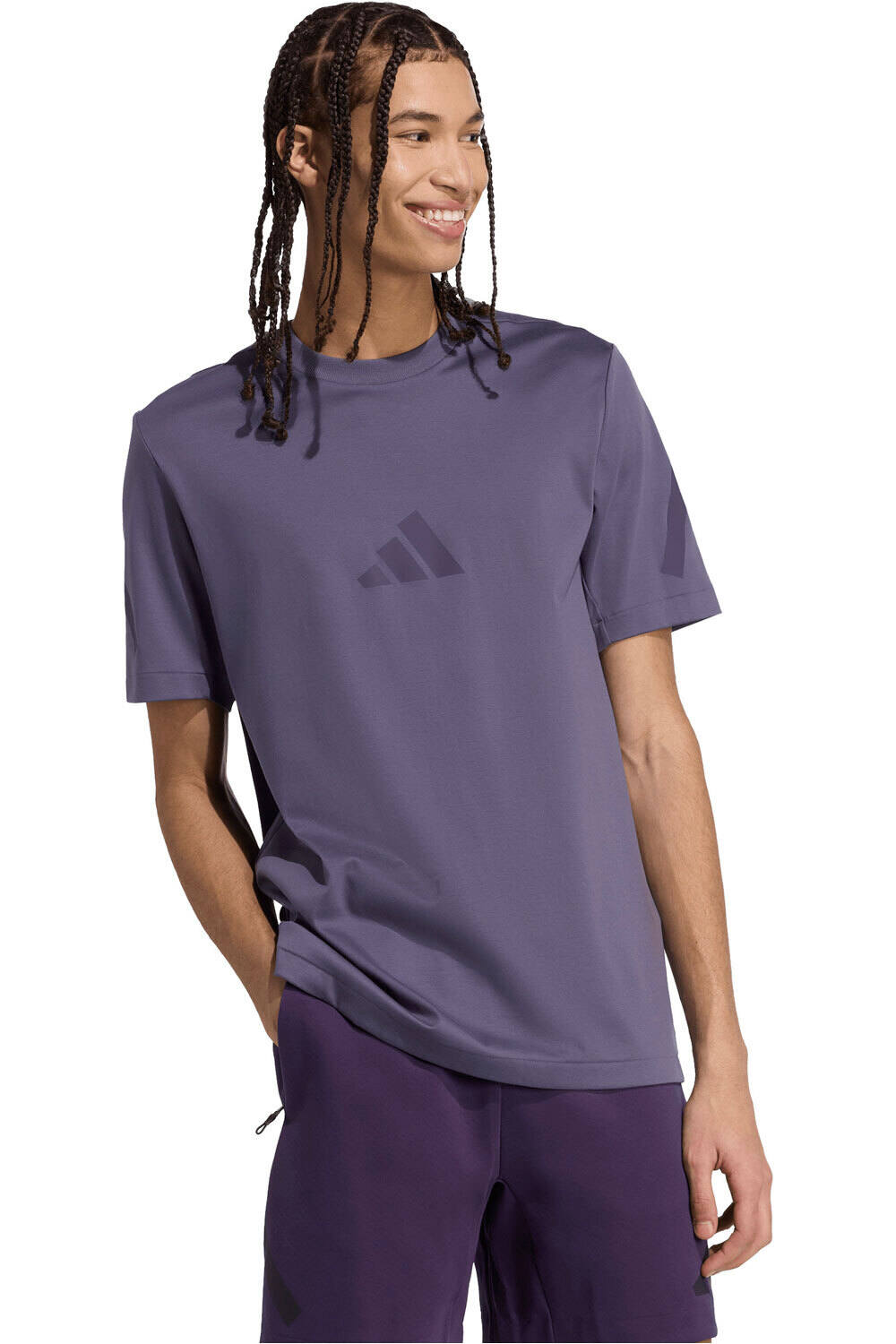 adidas camiseta manga corta hombre Z.N.E. vista frontal