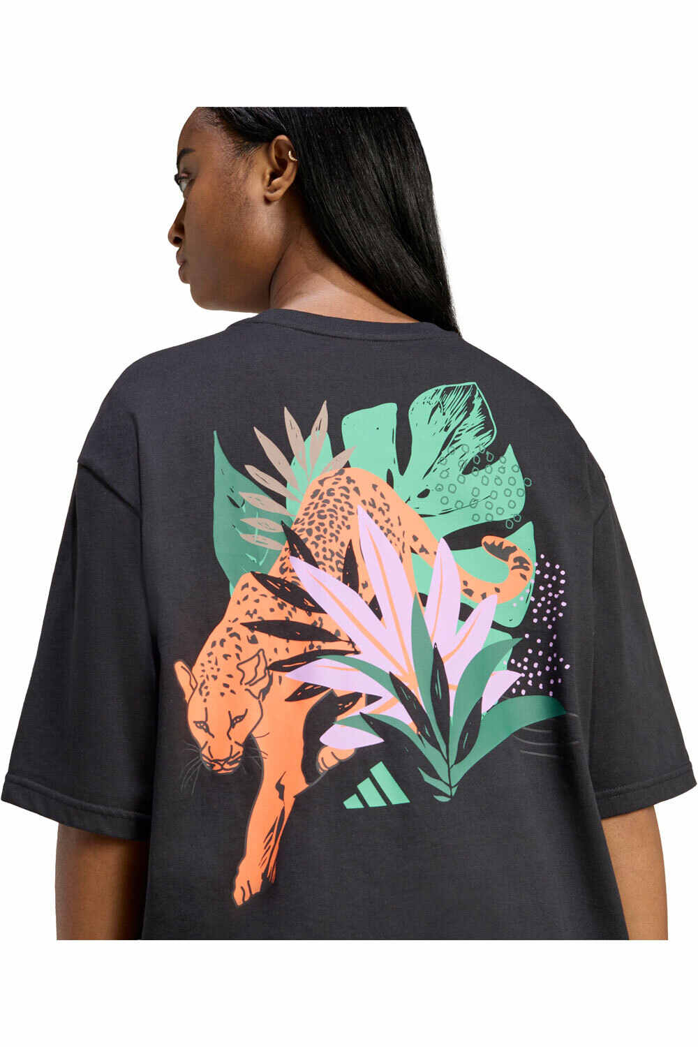 adidas camiseta manga corta mujer ANIMAL PRINT vista detalle