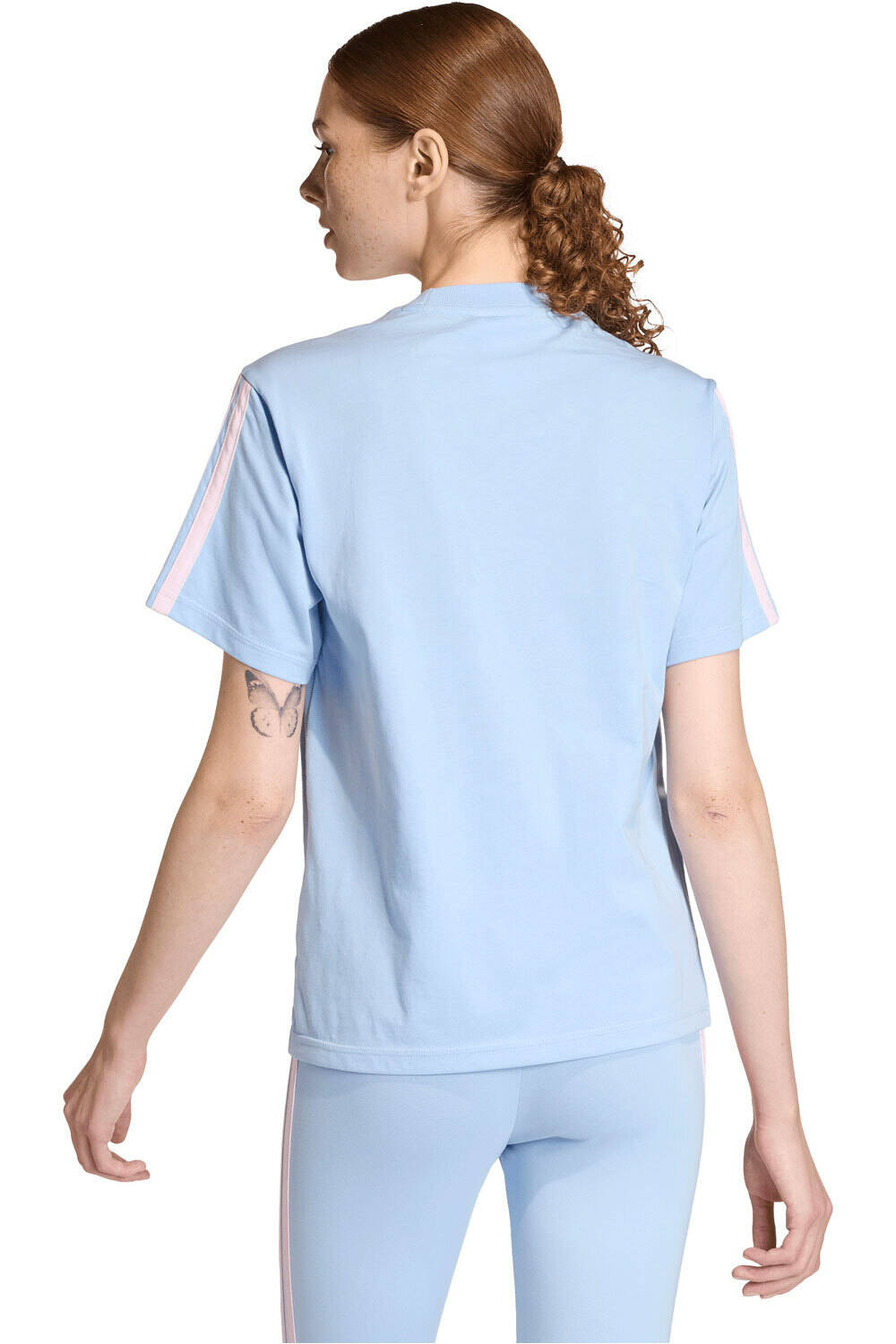 adidas camiseta manga corta mujer ESSENTIALS COTTON vista trasera