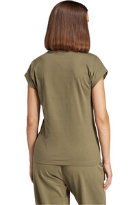adidas camiseta manga corta mujer ESSENTIALS LINEAR COTTON vista trasera