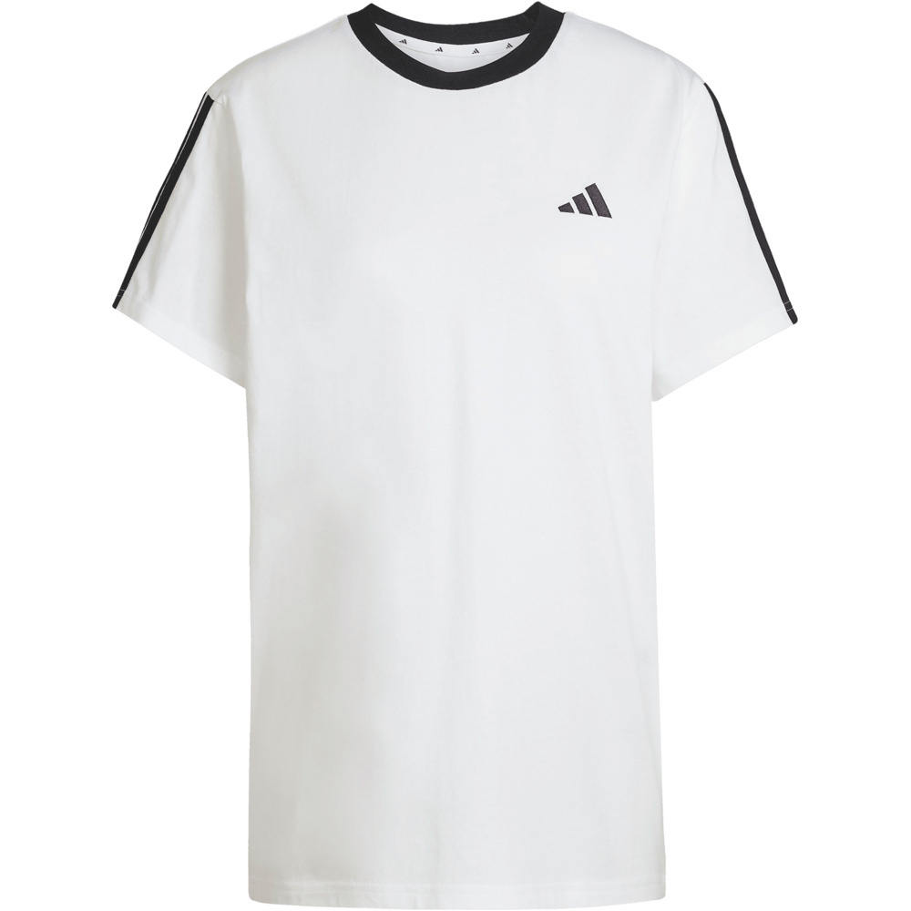 adidas camiseta manga corta mujer ESSENTIALS LOOSE 3 BANDAS vista detalle
