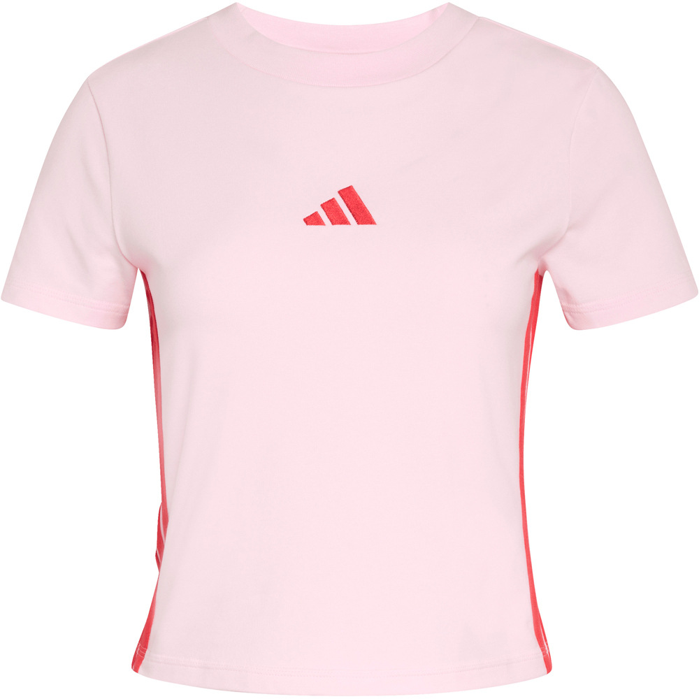 adidas camiseta manga corta mujer ESSENTIALS SLIM BABY 3 BANDAS 04