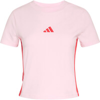 adidas camiseta manga corta mujer ESSENTIALS SLIM BABY 3 BANDAS 04