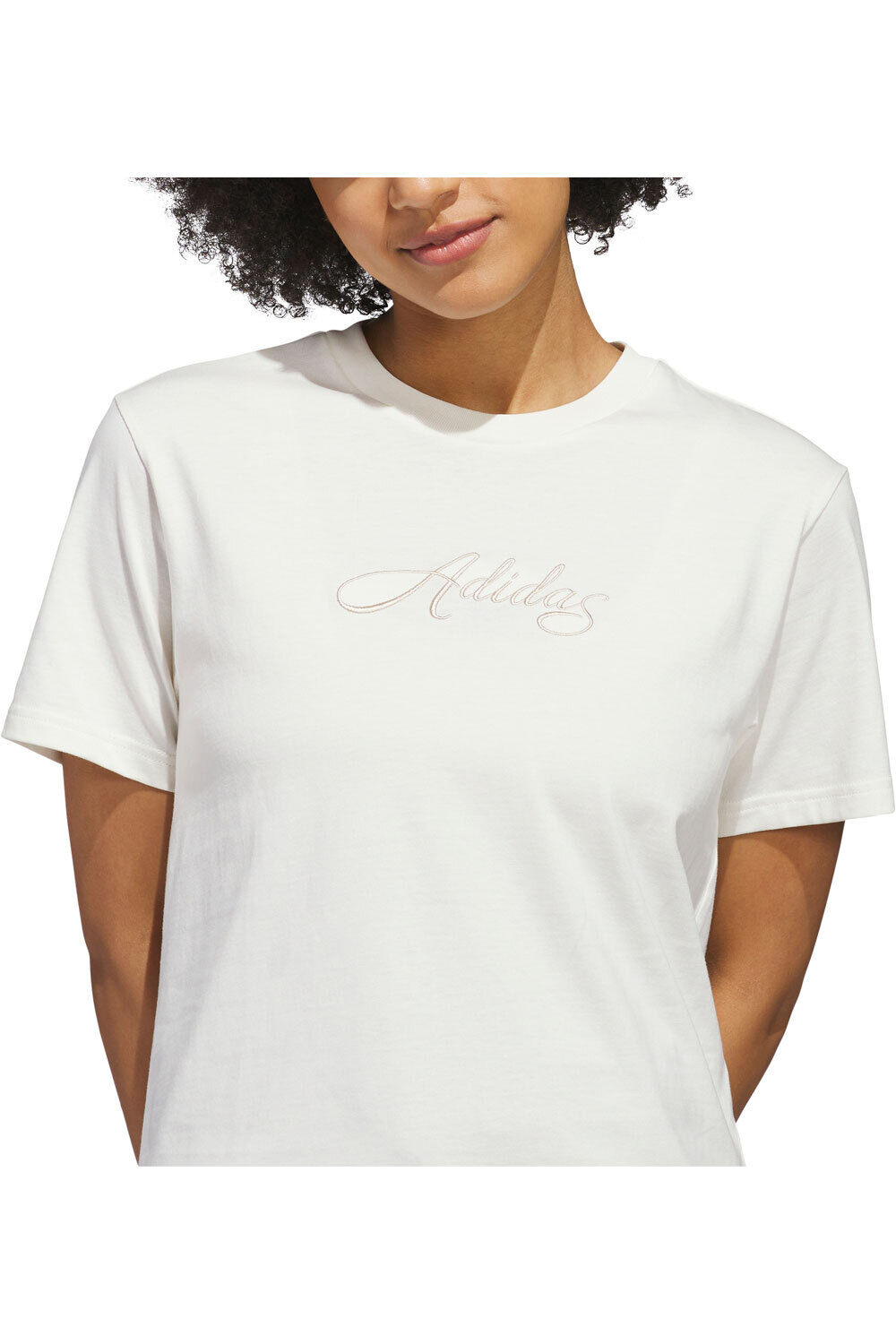 adidas camiseta manga corta mujer ESTAMPADA CURSIVE WORDMARK vista detalle