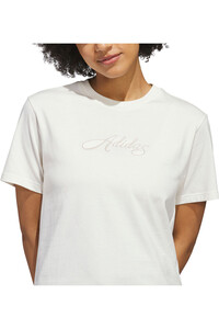 adidas camiseta manga corta mujer ESTAMPADA CURSIVE WORDMARK vista detalle