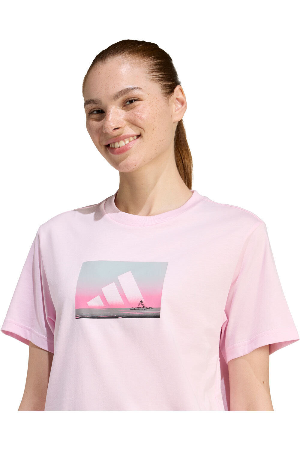 adidas camiseta manga corta mujer ESTAMPADA OUTDOOR ADVENTURE vista detalle