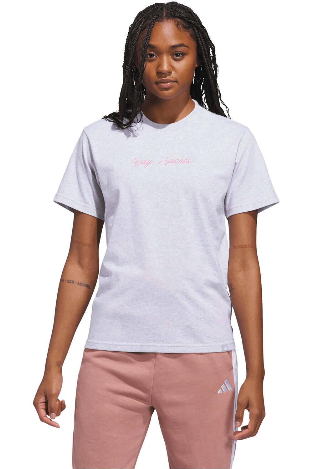 adidas camiseta manga corta mujer ESTAMPADA YAY SPORTS vista frontal