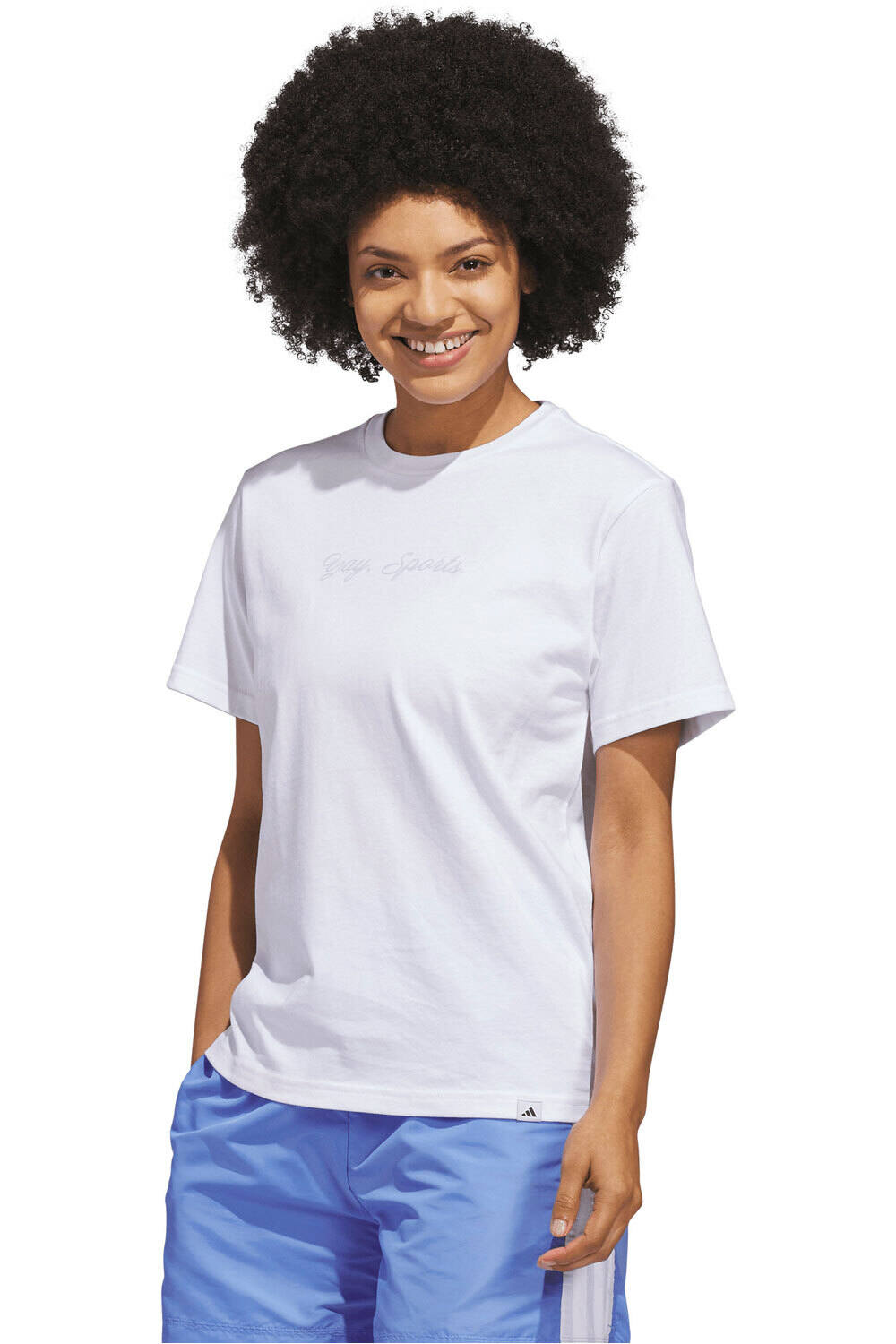 adidas camiseta manga corta mujer ESTAMPADA YAY SPORTS vista frontal