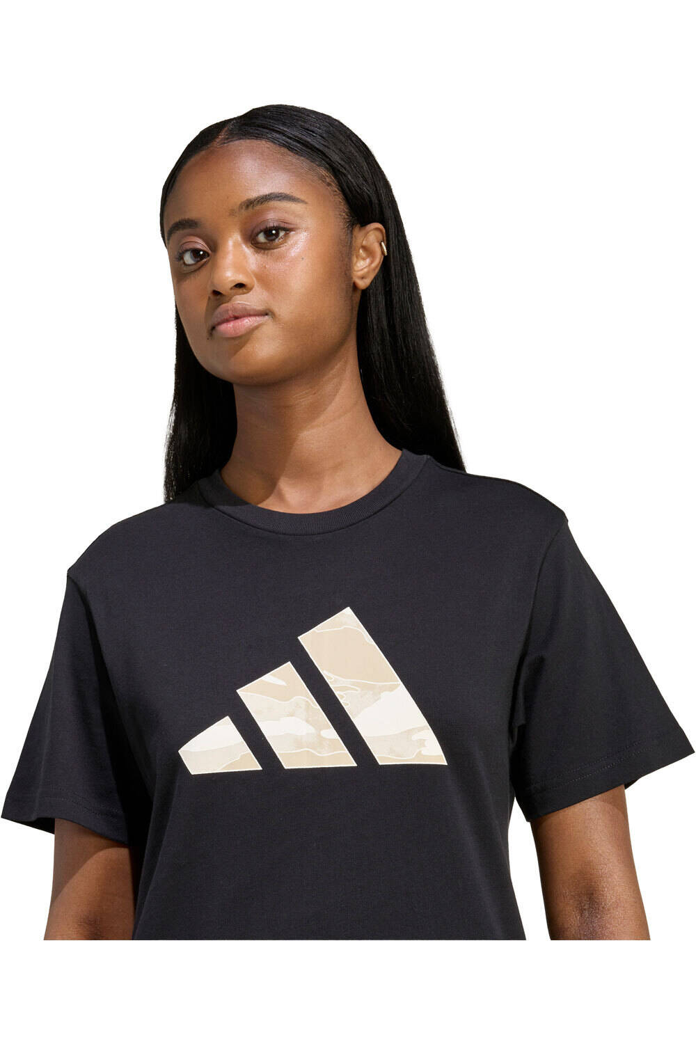 adidas camiseta manga corta mujer ESTAMPADO DE CAMUFLAJE vista detalle