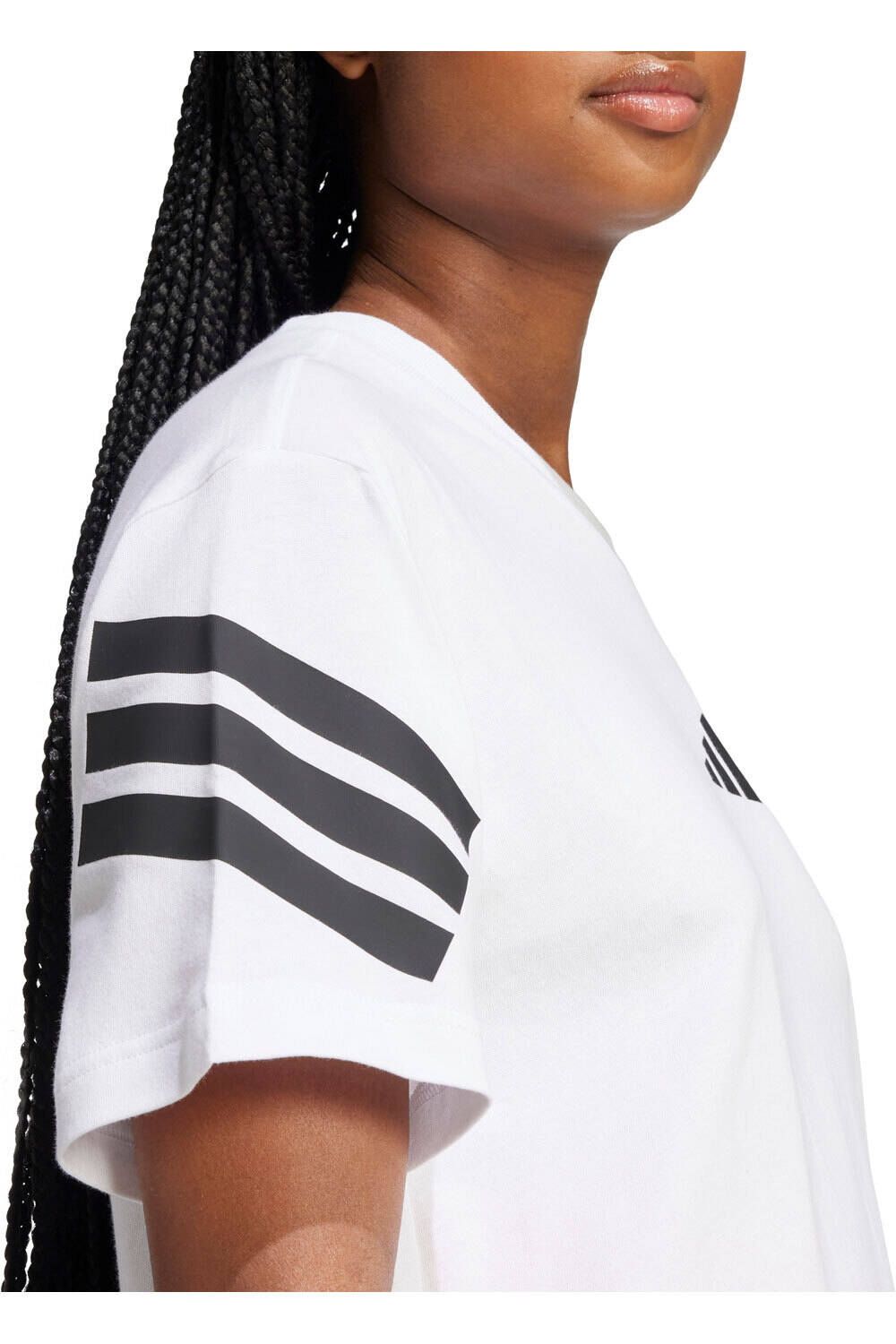 adidas camiseta manga corta mujer FUTURE ICONS 3 BANDAS 04