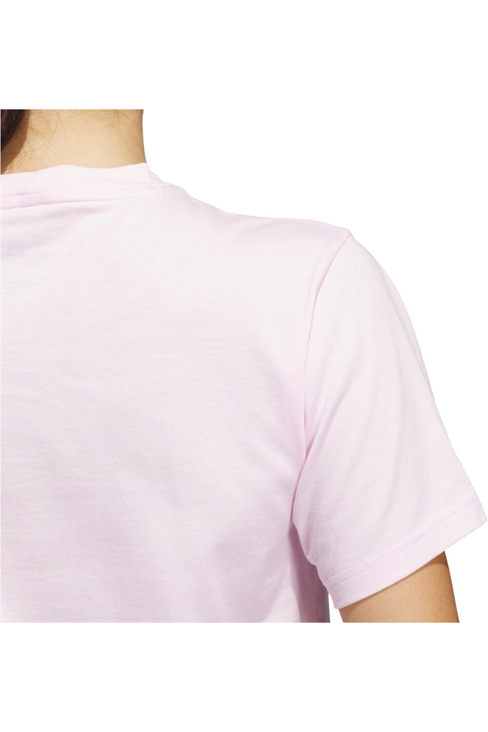 adidas camiseta manga corta mujer GINGA TEXTURIZADA CON LOGOTIPO GRANDE 03