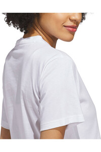 adidas camiseta manga corta mujer GINGA TEXTURIZADA CON LOGOTIPO GRANDE 03