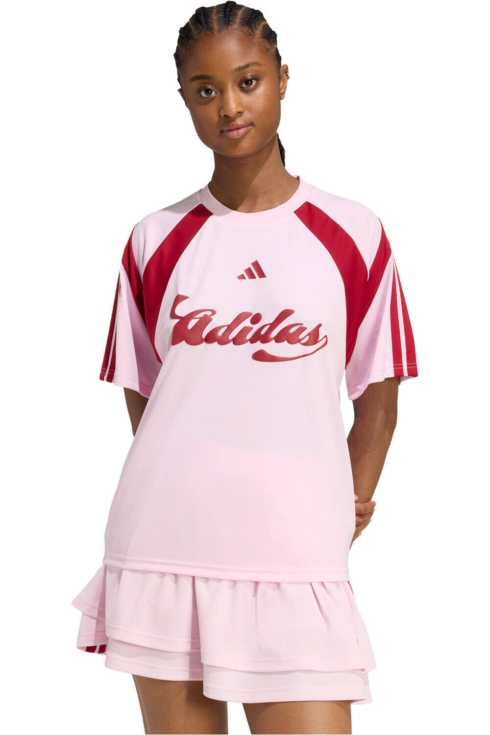 adidas camiseta manga corta mujer HOUSE OF TIRO vista frontal