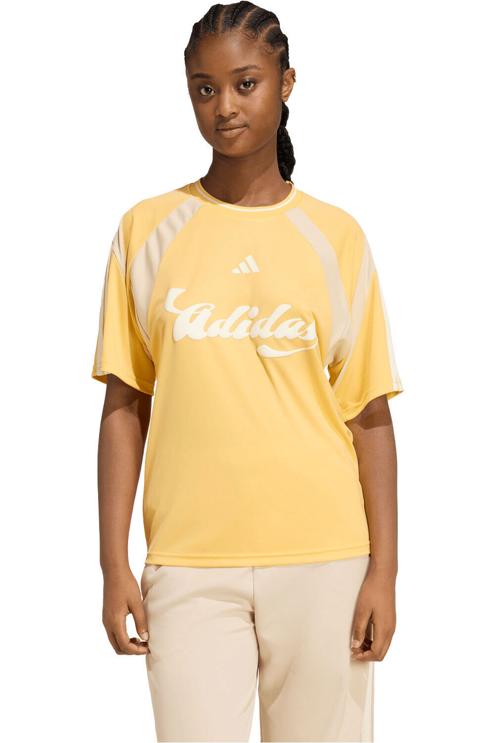 adidas camiseta manga corta mujer HOUSE OF TIRO vista frontal