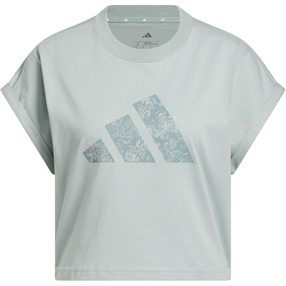 adidas camiseta manga corta mujer LOGOTIPO GRANDE WESTERN FLORALS 04