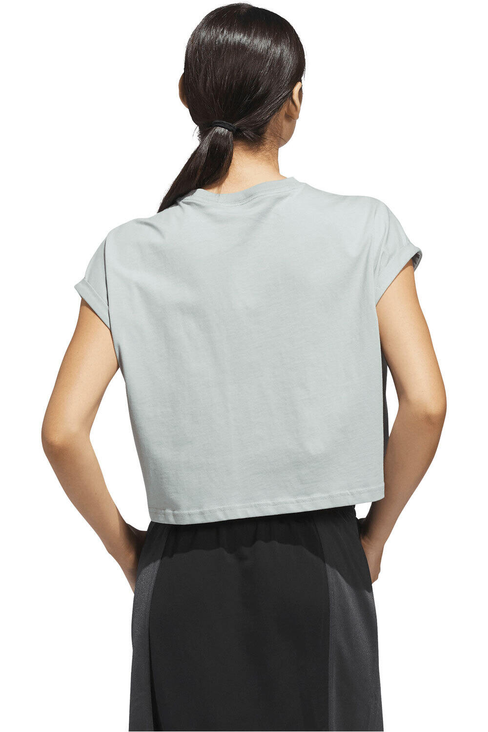 adidas camiseta manga corta mujer LOGOTIPO GRANDE WESTERN FLORALS vista trasera