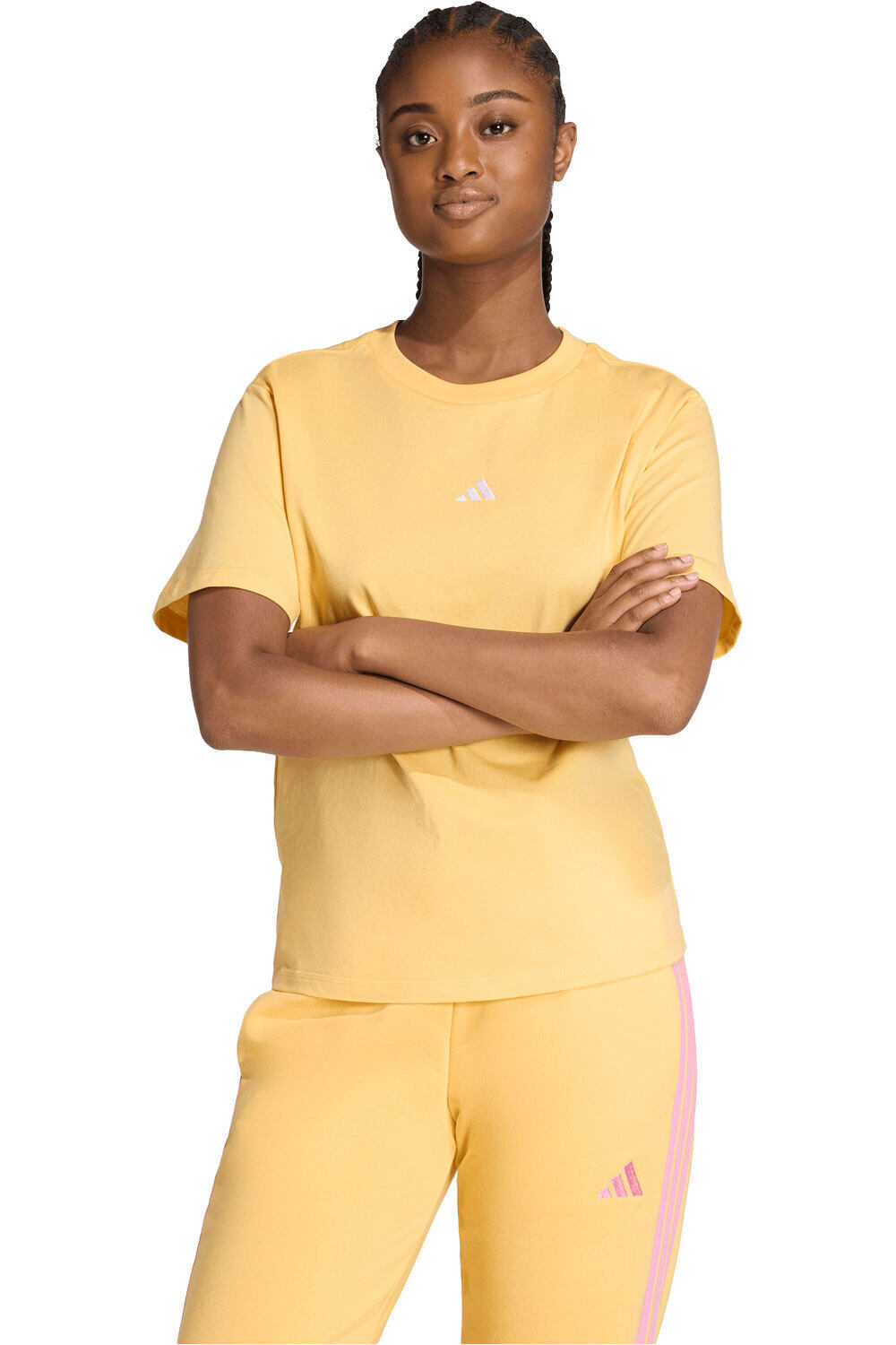 adidas camiseta manga corta mujer LOGOTIPO PEQUEO ESSENTIALS vista frontal