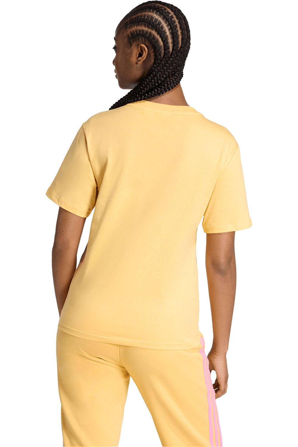 adidas camiseta manga corta mujer LOGOTIPO PEQUEO ESSENTIALS vista trasera