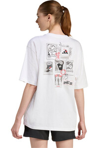 adidas camiseta manga corta mujer MINI EMBROIDERY vista trasera