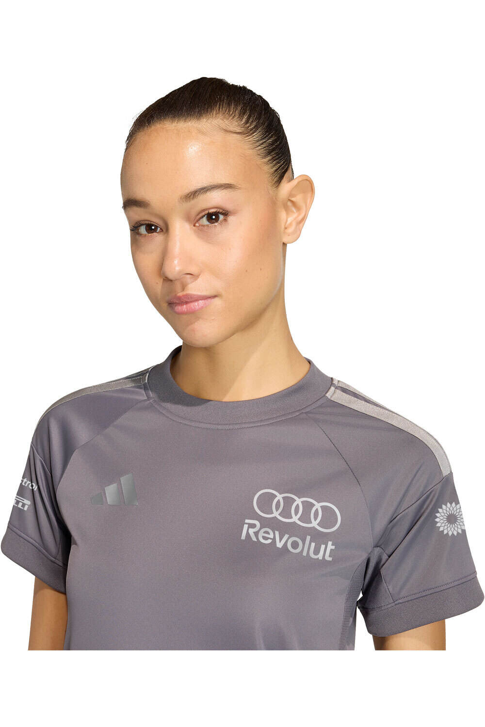 adidas camiseta manga corta mujer PILOTO MANGA CORTA AUDI F1 TEAM vista detalle