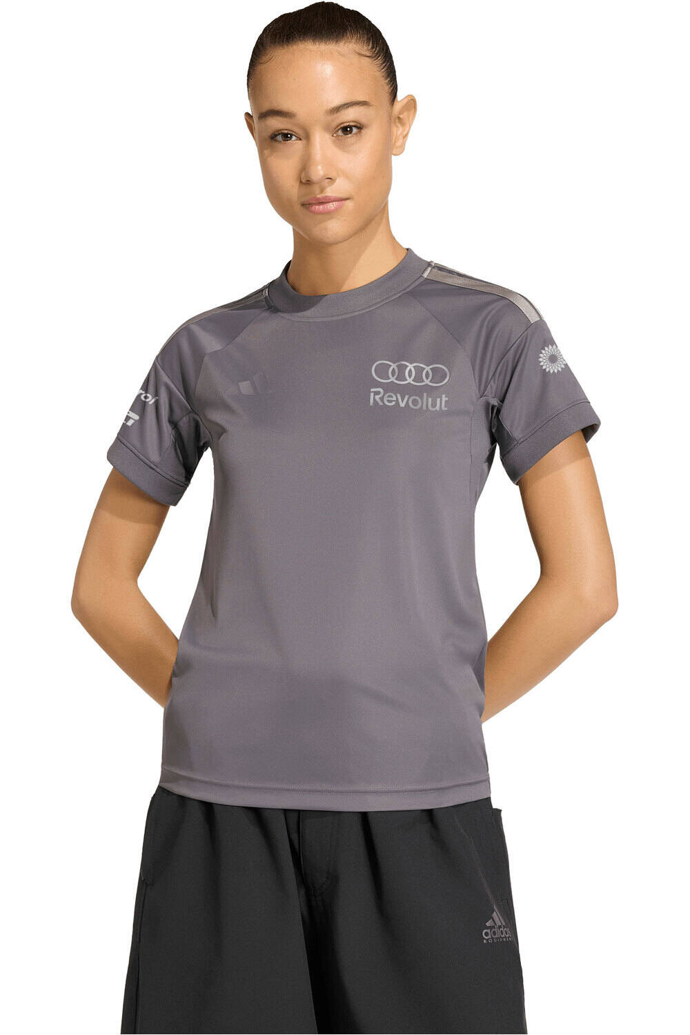 adidas camiseta manga corta mujer PILOTO MANGA CORTA AUDI F1 TEAM vista frontal