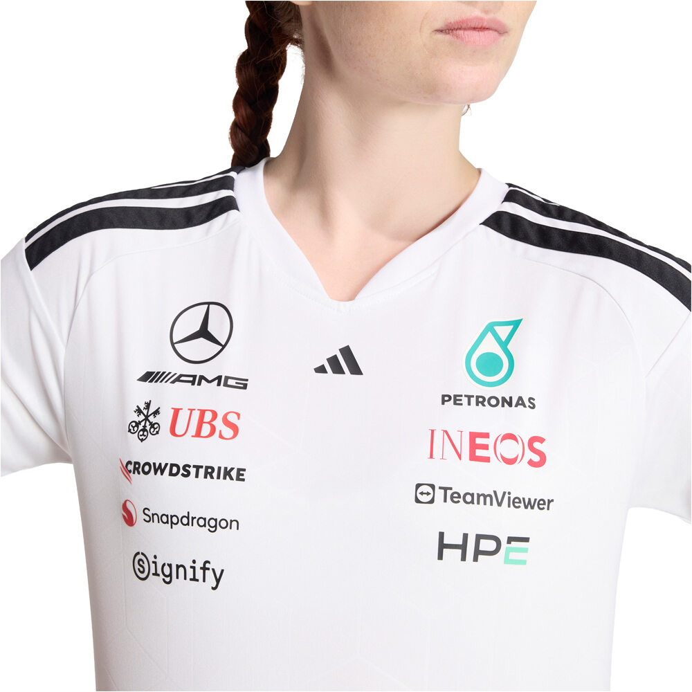 adidas camiseta manga corta mujer PILOTO MERCEDES-AMG PETRONAS F1 TEAM vista detalle