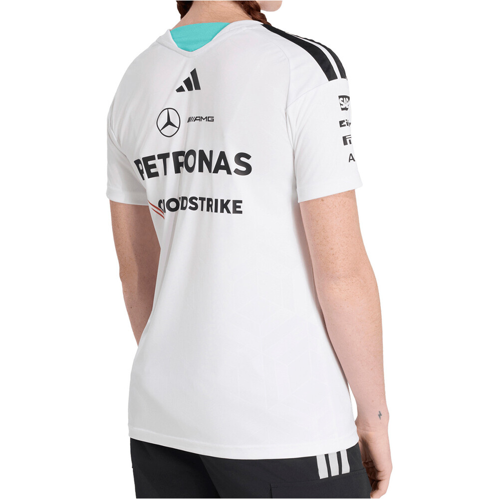 adidas camiseta manga corta mujer PILOTO MERCEDES-AMG PETRONAS F1 TEAM vista trasera