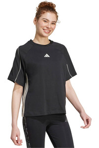 adidas camiseta manga corta mujer STADIUM 3 STRIPES vista detalle