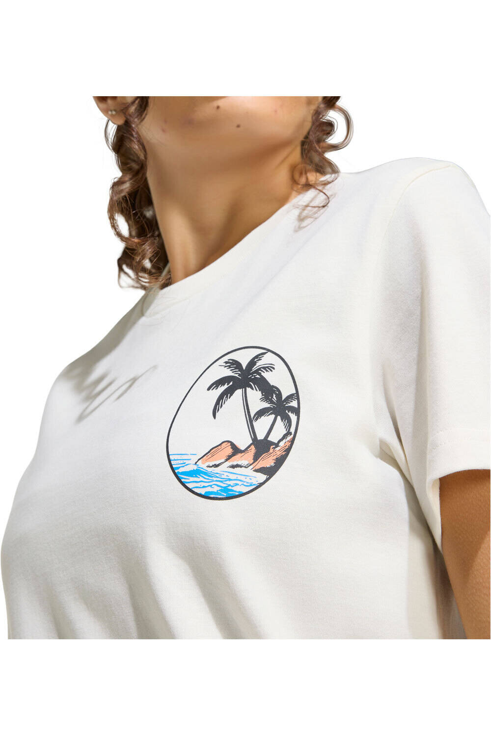 adidas camiseta manga corta mujer SUMMER SLIDE 2 GRAPHIC vista detalle