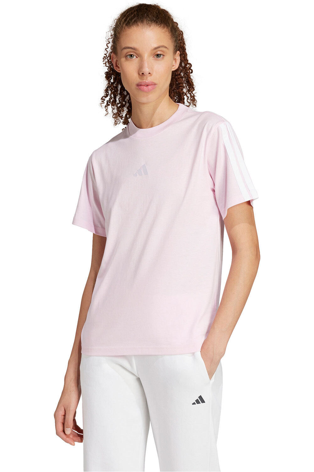adidas camiseta manga corta mujer W 3S SJ T B vista frontal