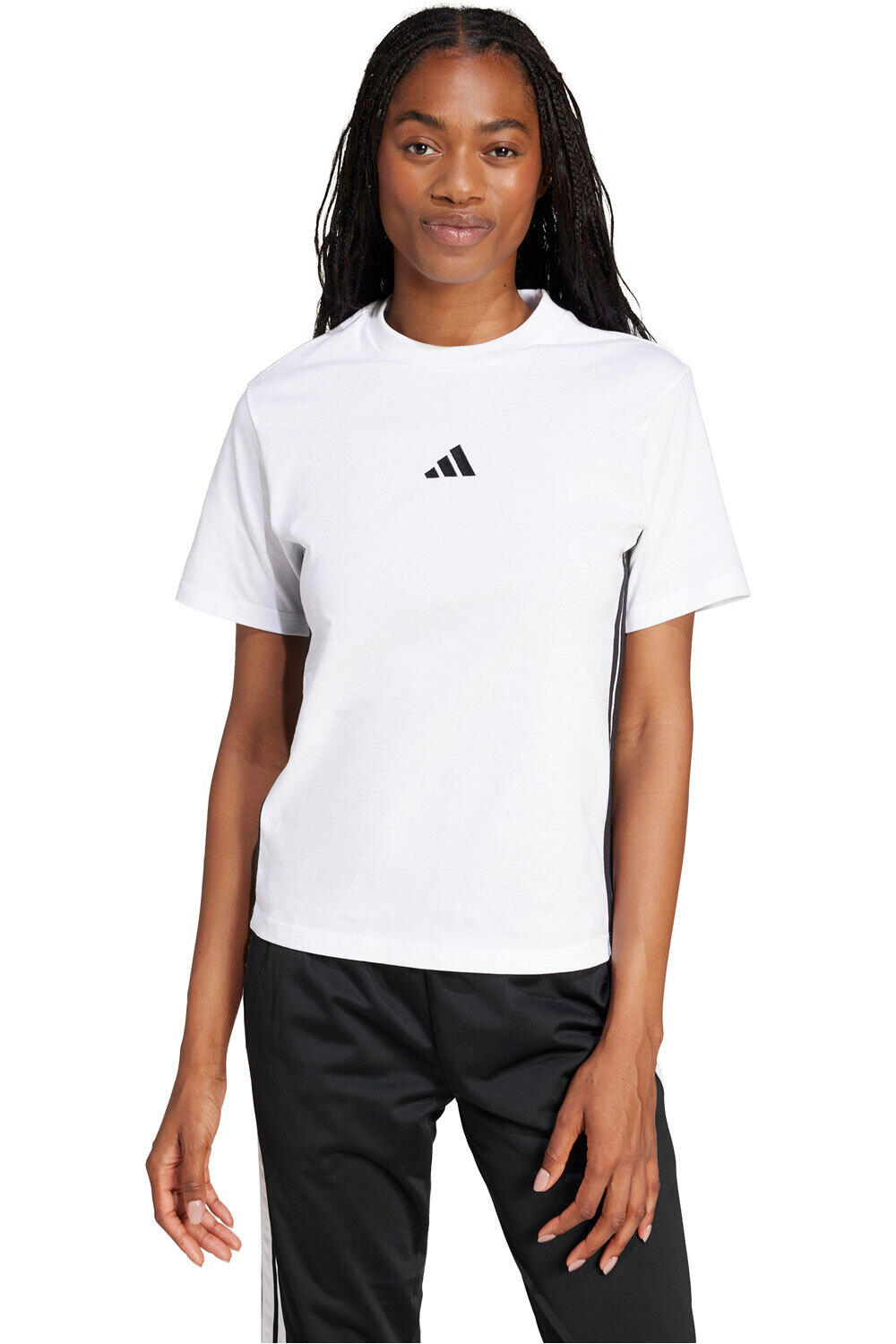 adidas camiseta manga corta mujer W 3S SJ T vista frontal