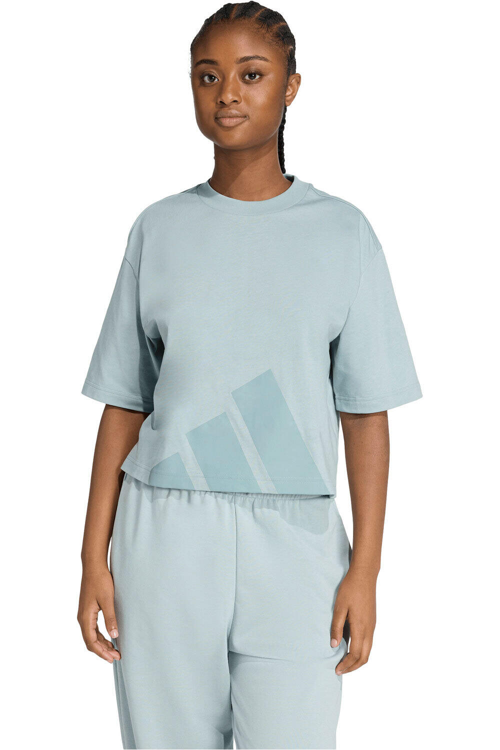 adidas camiseta manga corta mujer W BL SJ BF T vista frontal