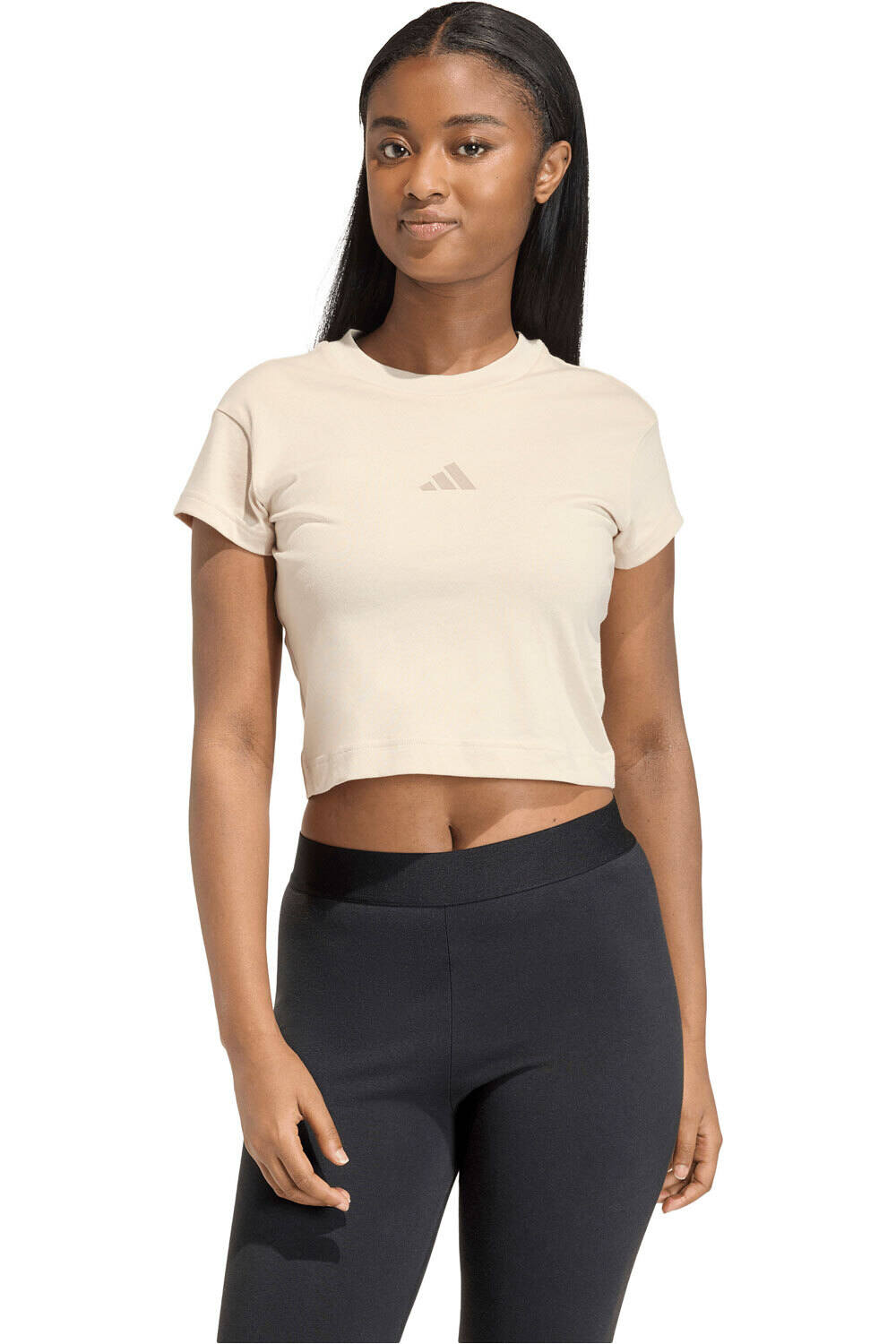 adidas camiseta manga corta mujer W FI SL BB TEE vista frontal