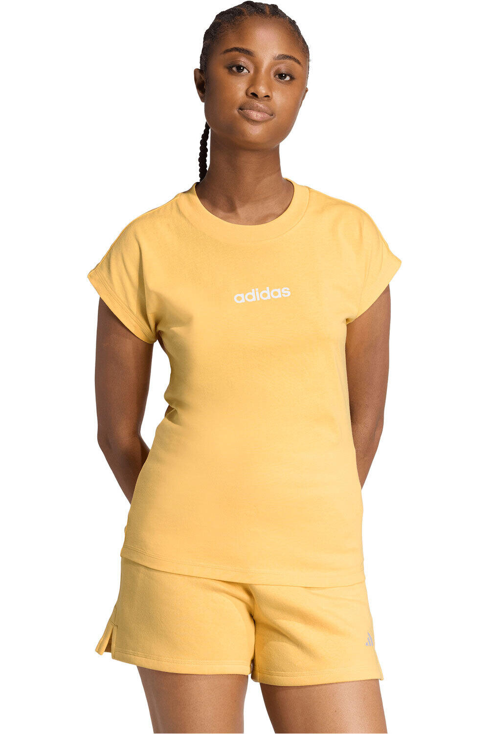 adidas camiseta manga corta mujer W LIN SJ T vista frontal