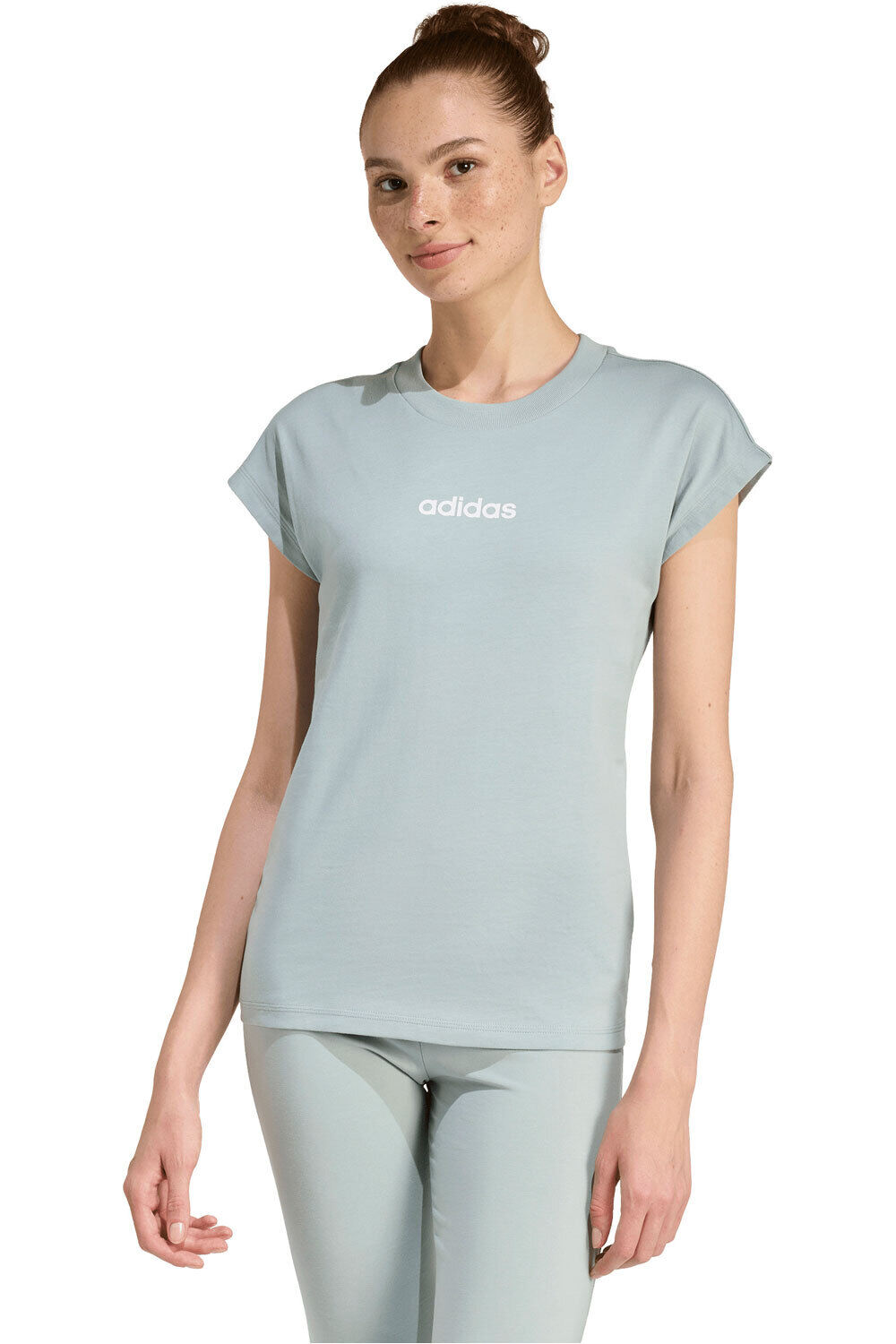adidas camiseta manga corta mujer W LIN SJ T vista frontal