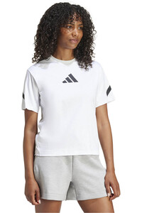 adidas camiseta manga corta mujer W Z.N.E. TEE vista detalle