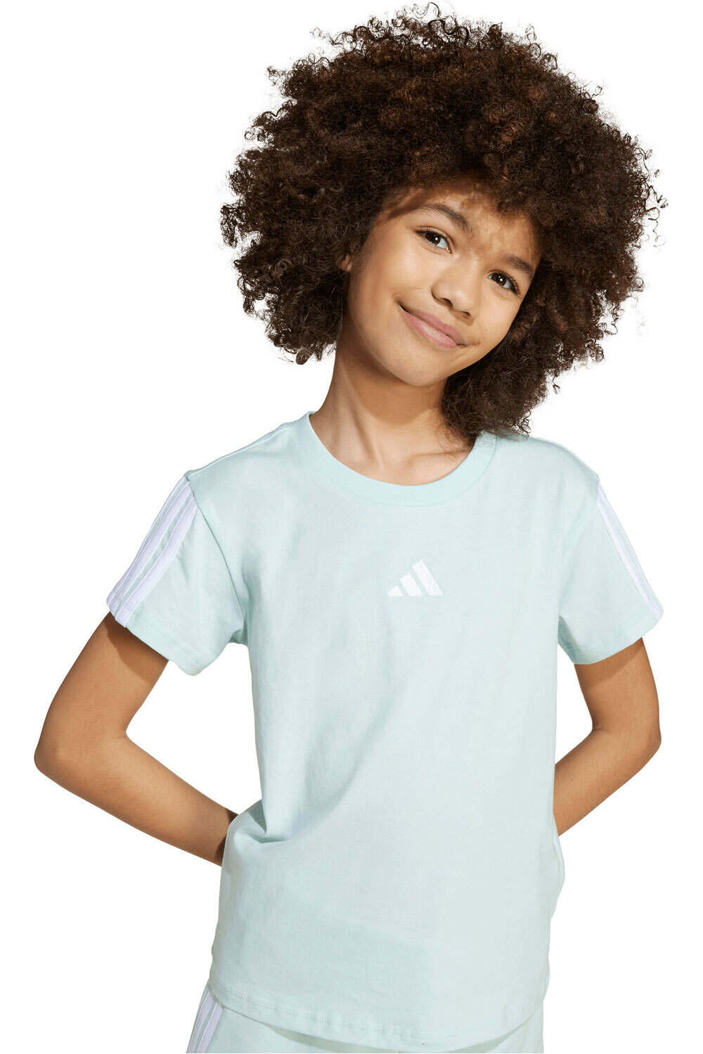 adidas camiseta manga corta niña ESSENTIALS vista detalle