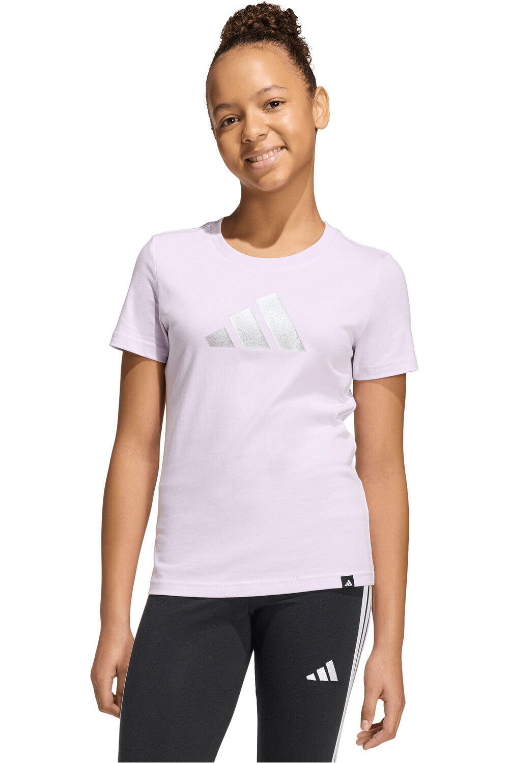 adidas camiseta manga corta niña ESTAMPADA EVERYDAY GLAM vista frontal