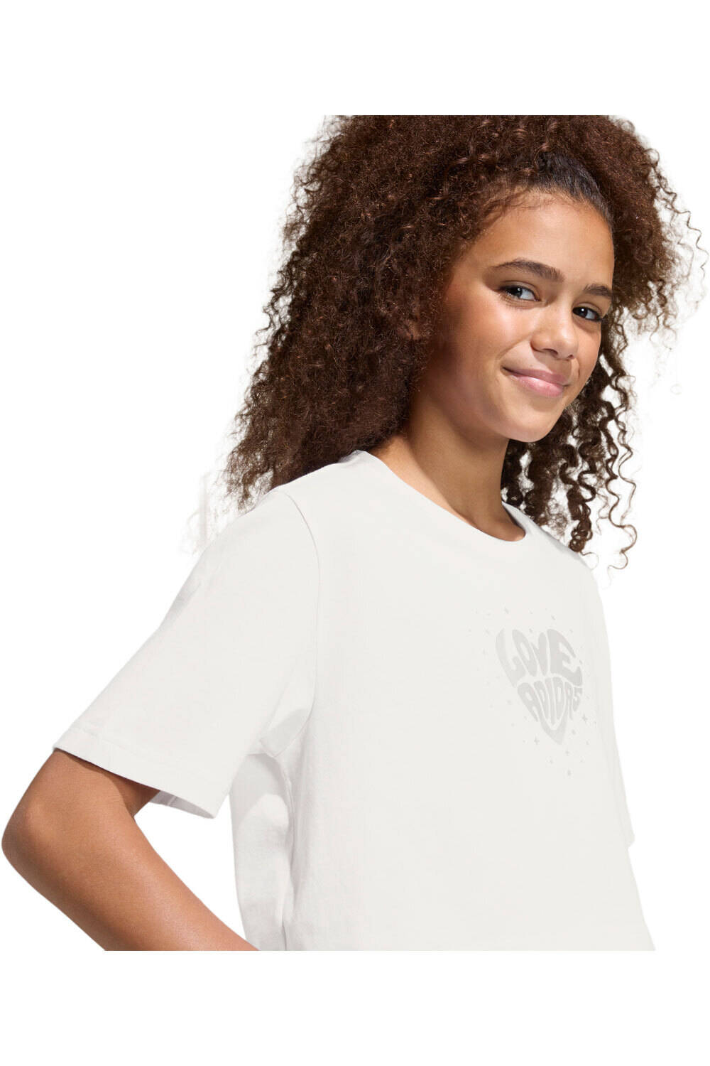 adidas camiseta manga corta niña EVERYDAY GLAM vista detalle