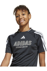 adidas camiseta manga corta niña J HOT TEE vista detalle