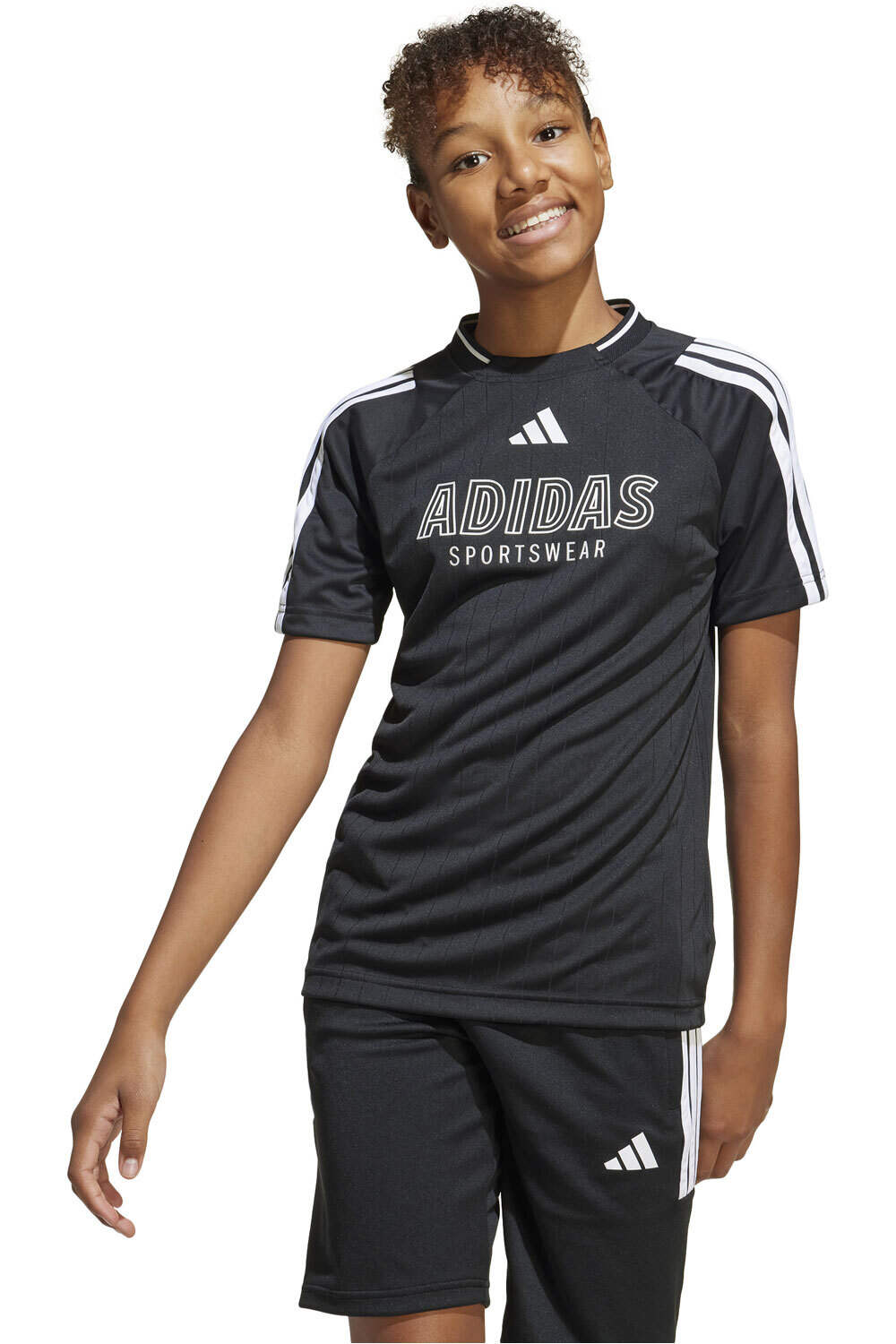 adidas camiseta manga corta niña J HOT TEE vista frontal
