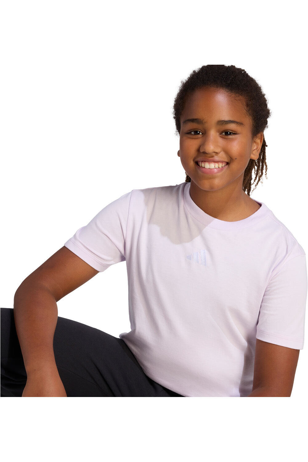 adidas camiseta manga corta niña J SL TEE 160 vista detalle