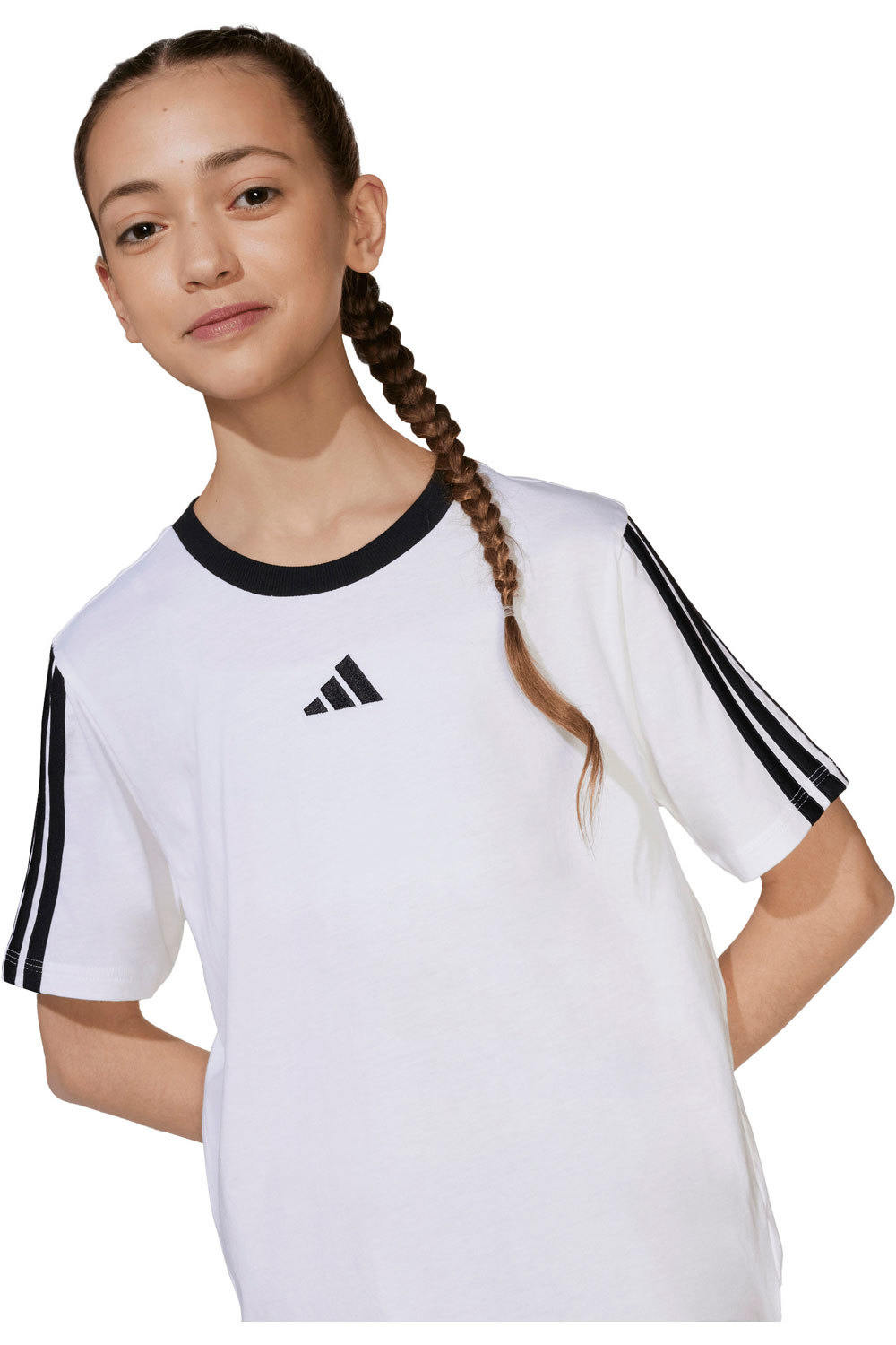 adidas camiseta manga corta niña JG 3S BF TEE vista detalle