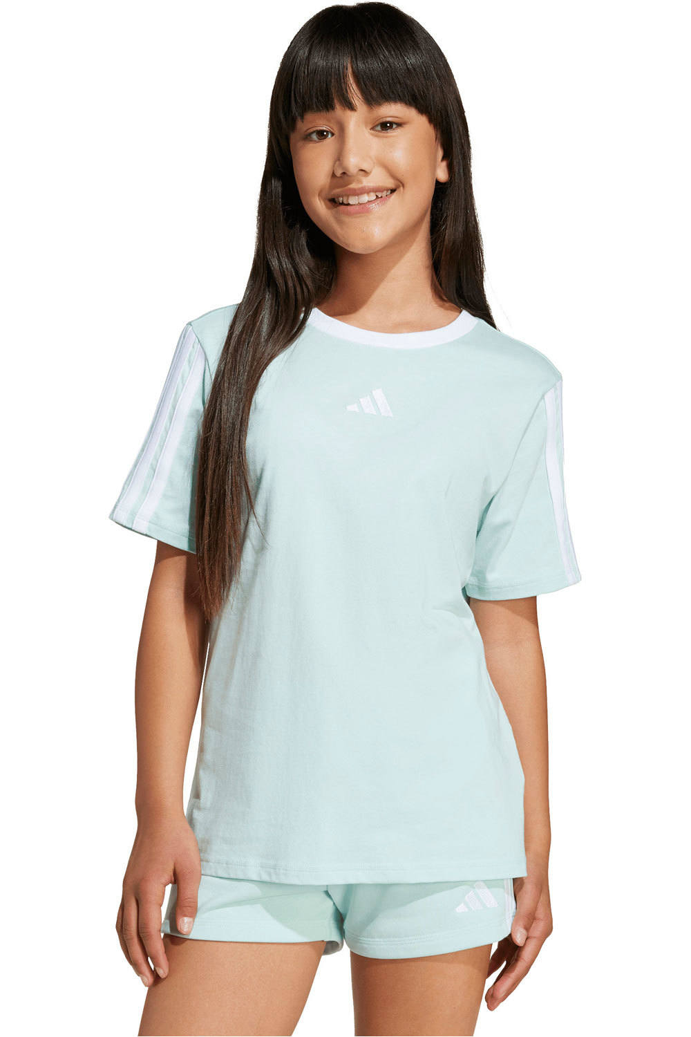 adidas camiseta manga corta niña JG 3S BF TEE vista frontal